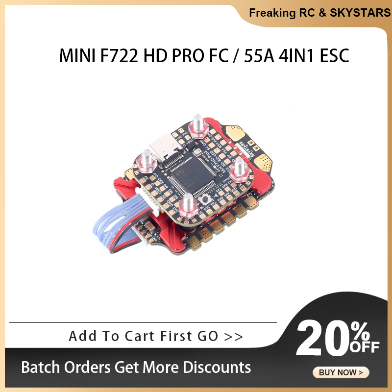 SKYSTARS F722FC & AM32 55A 4IN – Foxeer Reaper F4 128K 65A Esc Bewertung und Preis